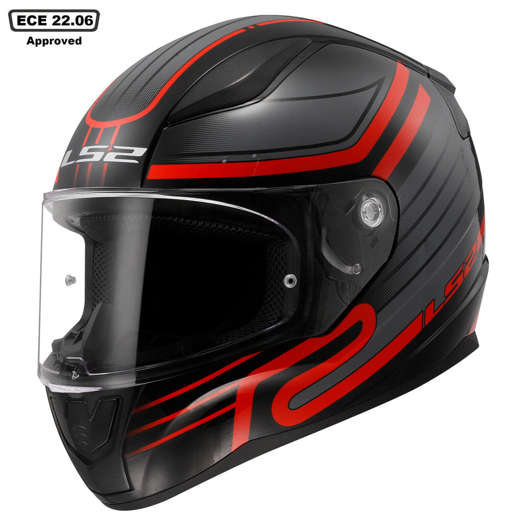 LS2 Rapid Circuit Black/Red Helmet