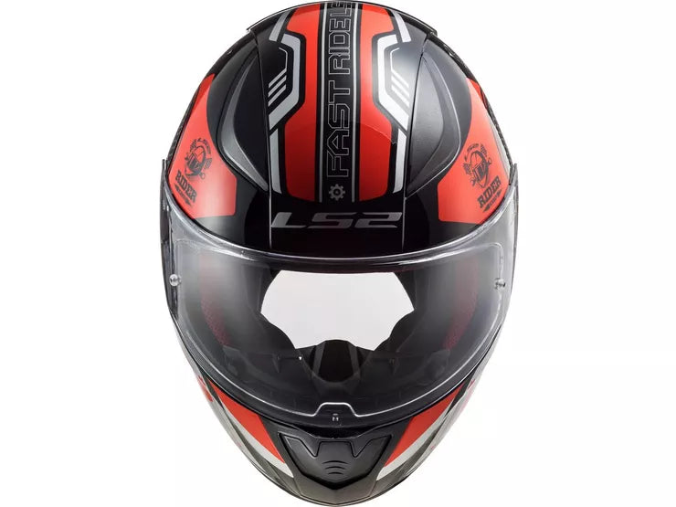 LS2 Rapid Stratus Black/Red Helmet